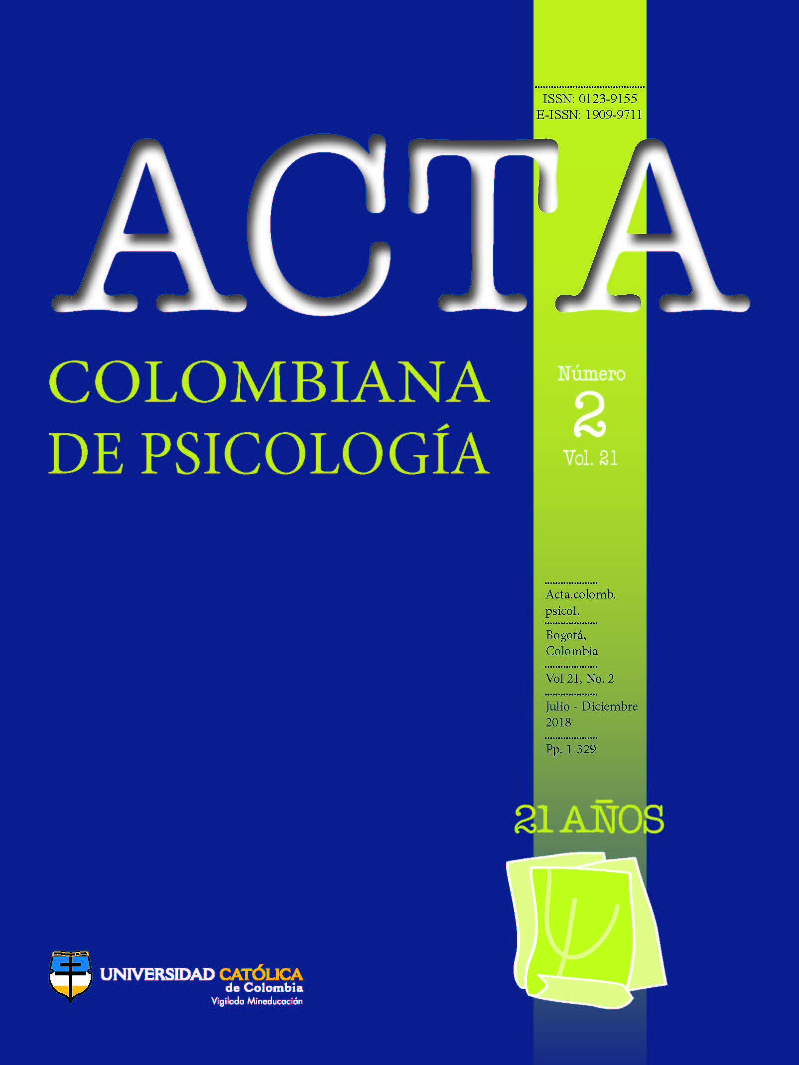 (c) Actacolombianapsicologia.ucatolica.edu.co